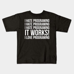 I Love Programing Kids T-Shirt